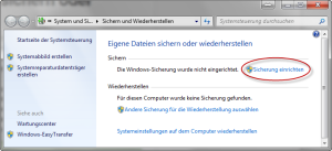 Windows 7/8 Datensicherung